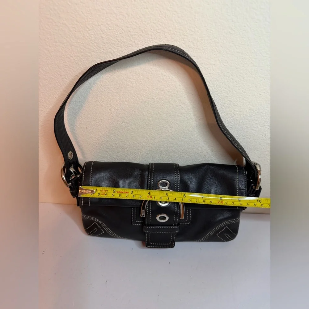 Coach Y2K SoHo Black Leather Shoulder Bag - Picture 5 of 12